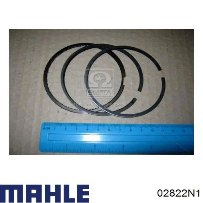 02822N1 Mahle Original juego de aros de pistón para 1 cilindro, cota de reparación +0,50 mm