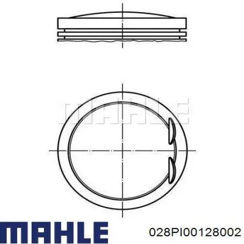 028PI00128002 Mahle Original pistón completo para 1 cilindro, cota de reparación + 0,50 mm