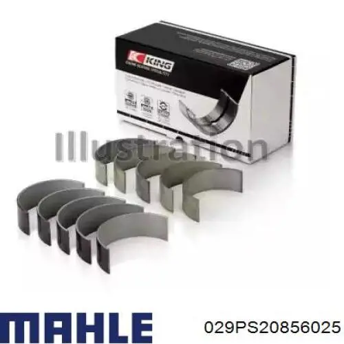 029PS20856025 Mahle Original Juego de cojinetes de biela, cota de reparación (+0,25 mm)