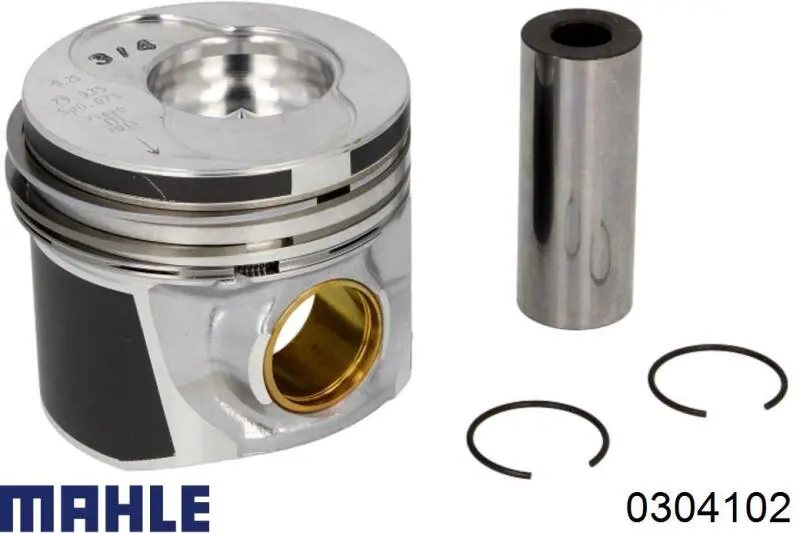 Pistón completo para 1 cilindro, segunda reparación (+0,50 mm) Mahle Original 0304102 precio, desde 122,91 EUR