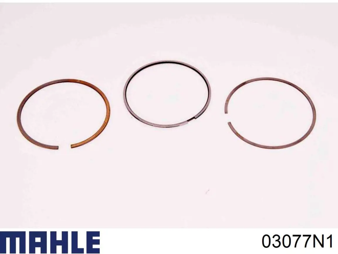 03077N1 Mahle Original Juego de aros de pistón para 1 cilindro, sobremedida (+0,50 mm)