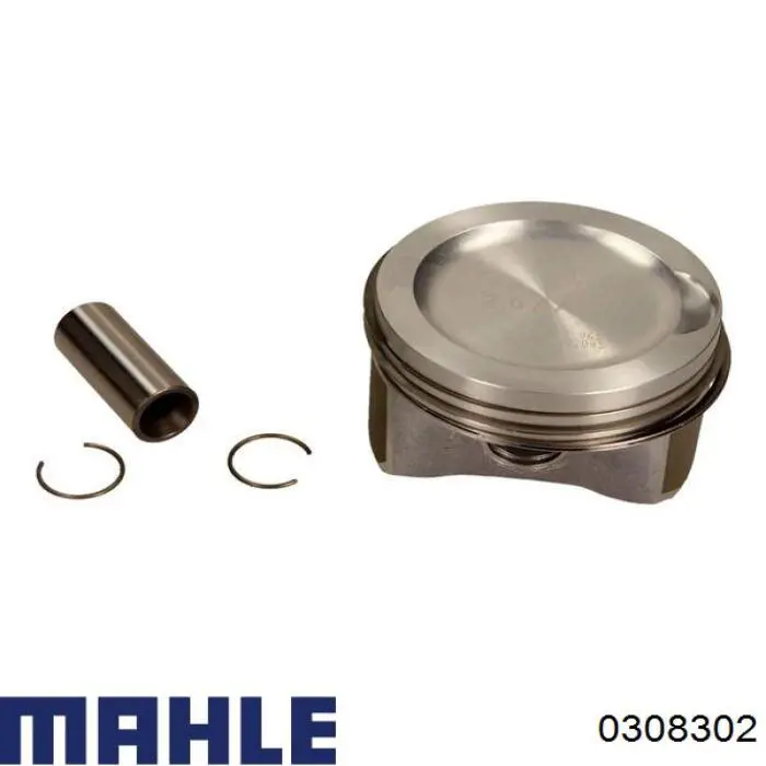 030 83 02 Mahle Original pistón completo para 1 cilindro, cota de reparación + 0,50 mm