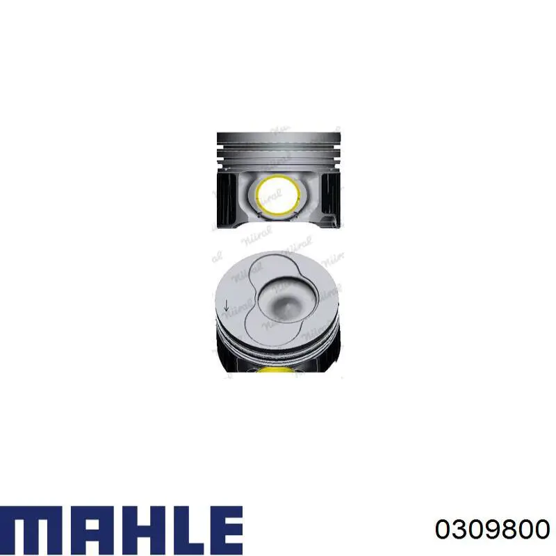 0309800 Mahle Original Pistón para cilindro