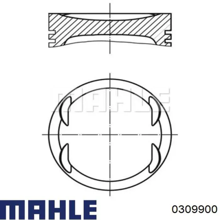 Pistón para cilindro Mahle Original 0309900 precio, desde 60,48 EUR