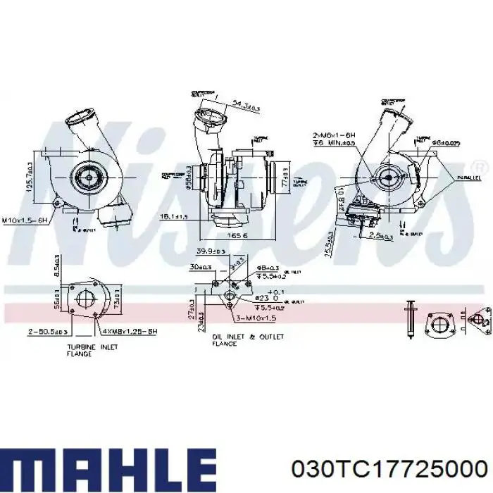 030TC17725000 Mahle Original Turbo para motor
