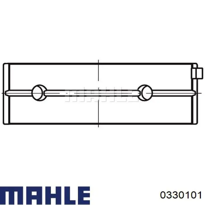 Comprar 0330101 Mahle Original Pistón completo para un cilindro, primera sobremedida (+0,25 mm)