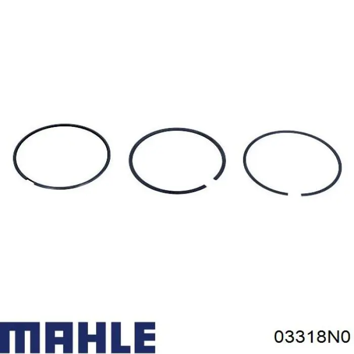 03318N0 Mahle Original aros de pistón para 1 cilindro, std