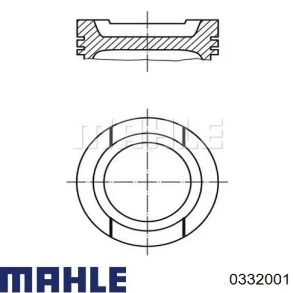 Comprar 0332001 Mahle Original Pistón completo para 1 cilindro, segunda reparación (+0,50 mm)