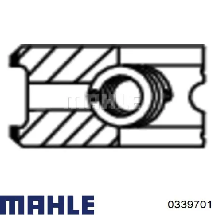 Comprar 0339701 Mahle Original Pistón completo para un cilindro, primera sobremedida (+0,25 mm)