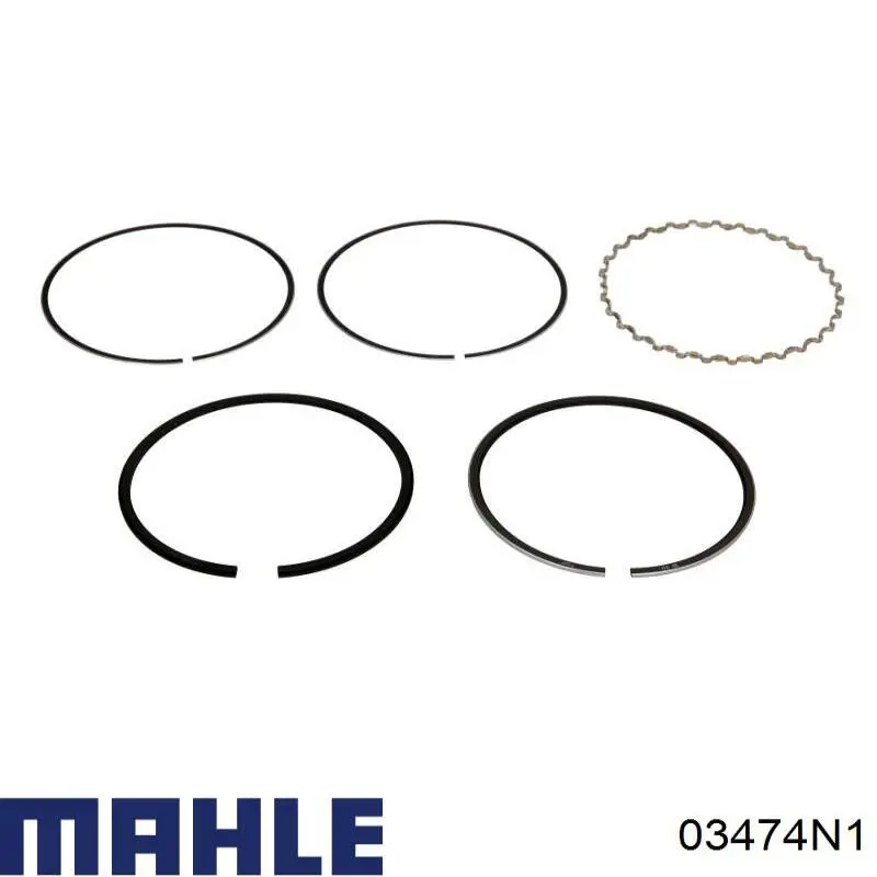 Comprar 03474N1 Mahle Original Juego de aros de pistón para 1 cilindro, reparación (+0,25 mm)