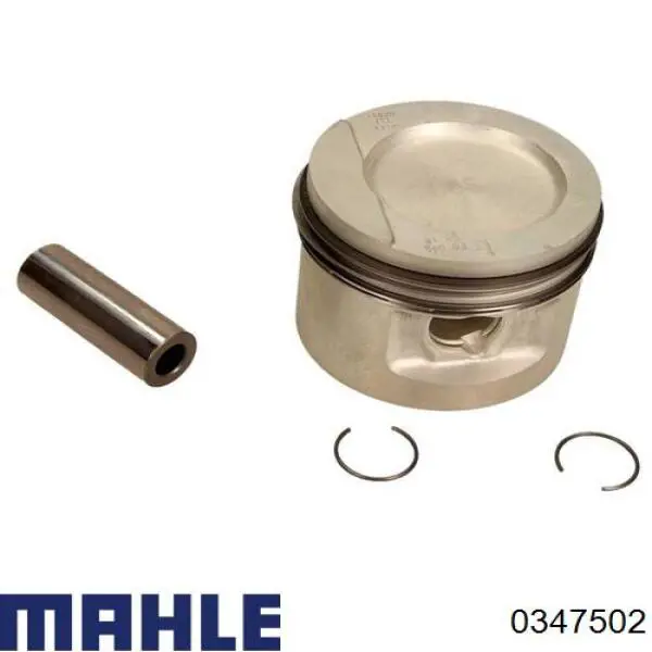 0347502 Mahle Original Pistón completo para 1 cilindro, segunda reparación (+0,50 mm)
