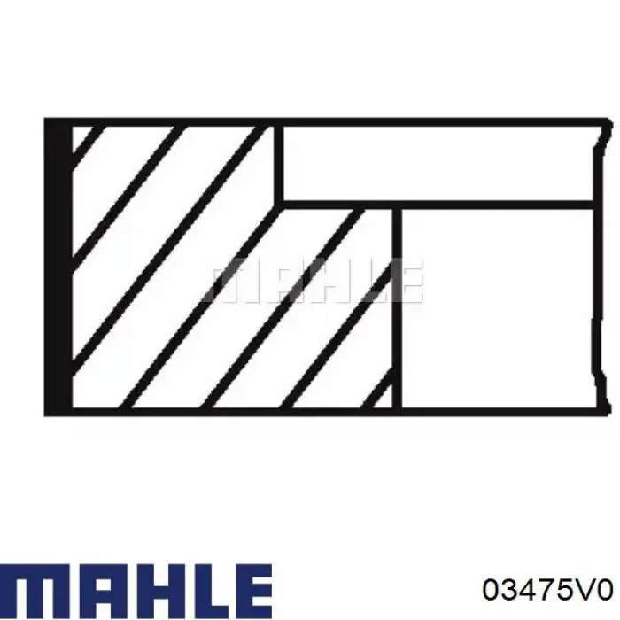Comprar 03475V0 Mahle Original Aros de pistón para 1 cilindro, STD