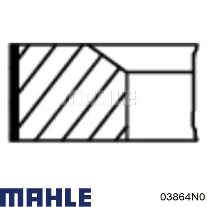 Comprar 03864N0 Mahle Original Aros de pistón para 1 cilindro, STD