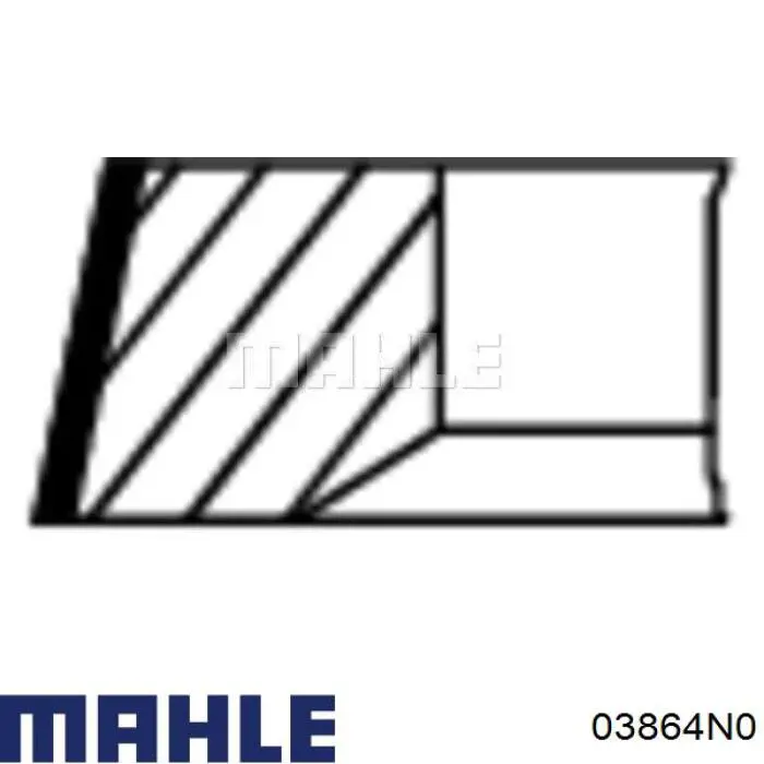 03864N0 Mahle Original aros de pistón para 1 cilindro, std