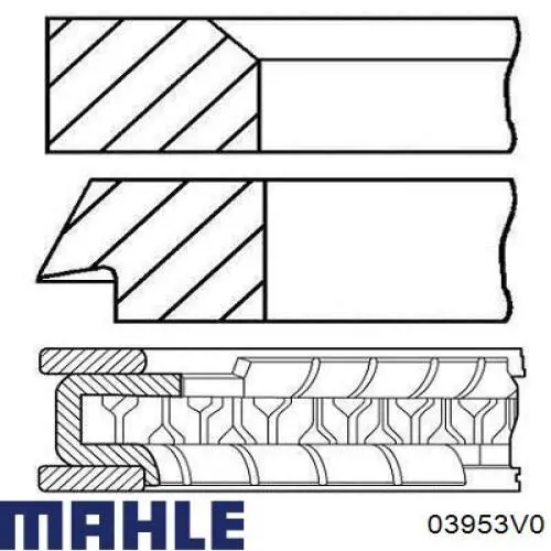 03953V0 Mahle Original juego de aros de pistón para 1 cilindro, std