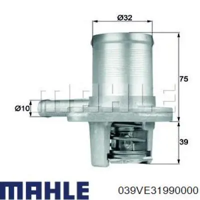 039 VE 31990 000 Mahle Original válvula de admisión