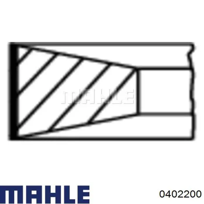 040 22 00 Mahle Original pistón completo para 1 cilindro, std