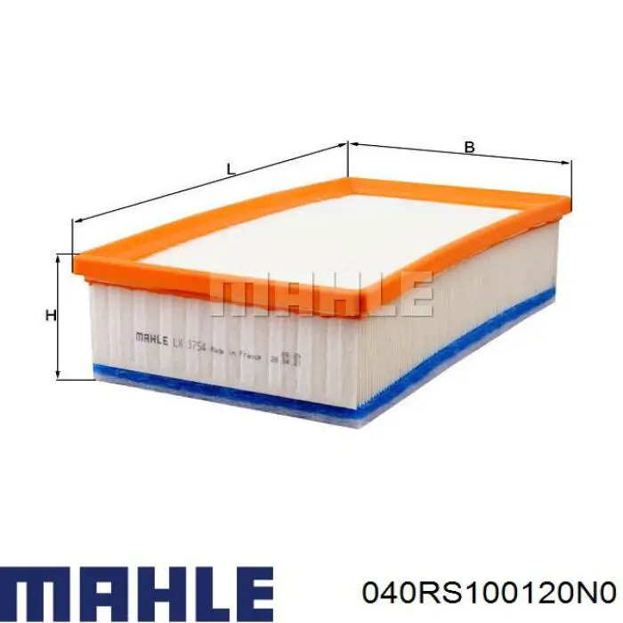 Aros de pistón para 1 cilindro, STD 040RS100120N0 Mahle Original