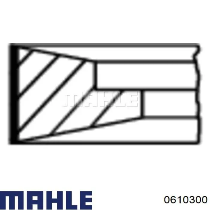 0610300 Mahle Original pistón completo para 1 cilindro, std