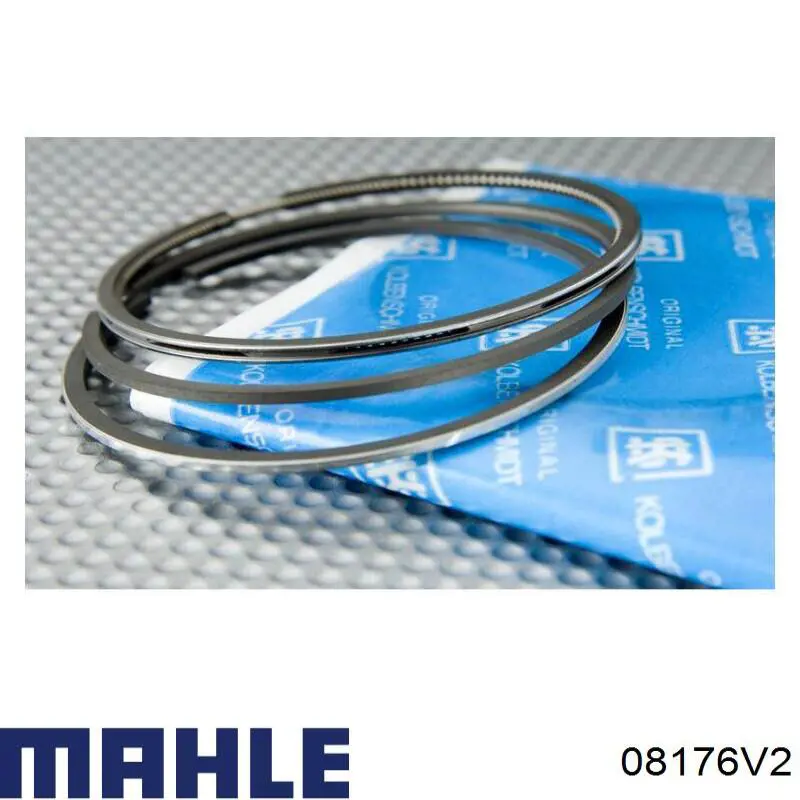 08176V2 Mahle Original juego de aros de pistón para 1 cilindro, cota de reparación +0,50 mm