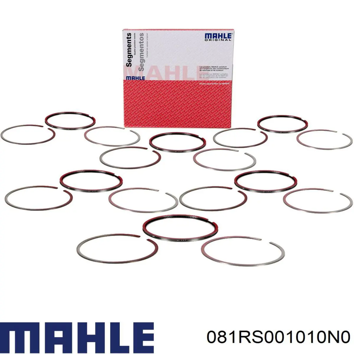 081RS001010N0 Mahle Original Juego de anillos de pistón para 1 cilindro, STD