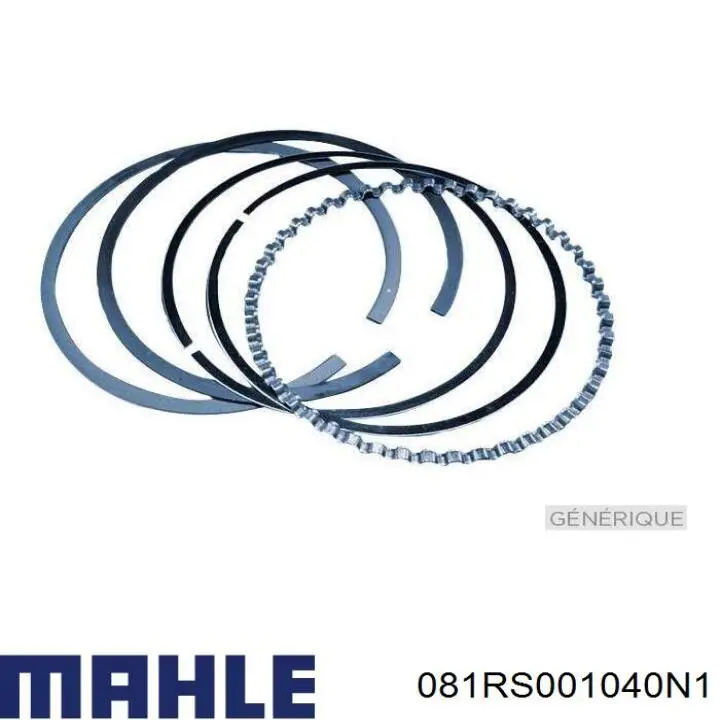 081RS001040N1 Mahle Original juego de aros de pistón para 1 cilindro, cota de reparación +0,25 mm