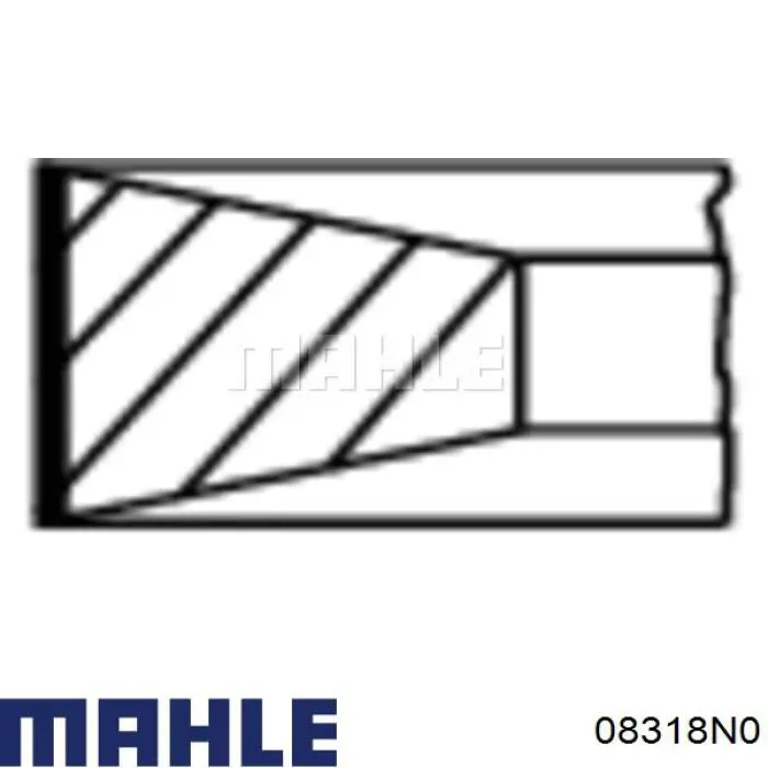 08318N0 Mahle Original aros de pistón para 1 cilindro, std