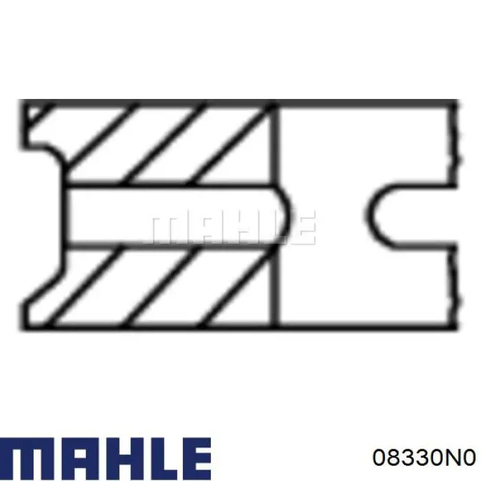 08330N0 Mahle Original Juego de anillos de pistón para 1 cilindro, STD