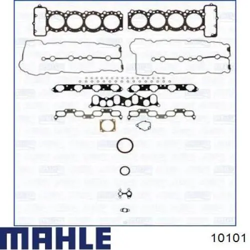 10101 Mahle Original pistón completo para 1 cilindro, cota de reparación + 0,50 mm