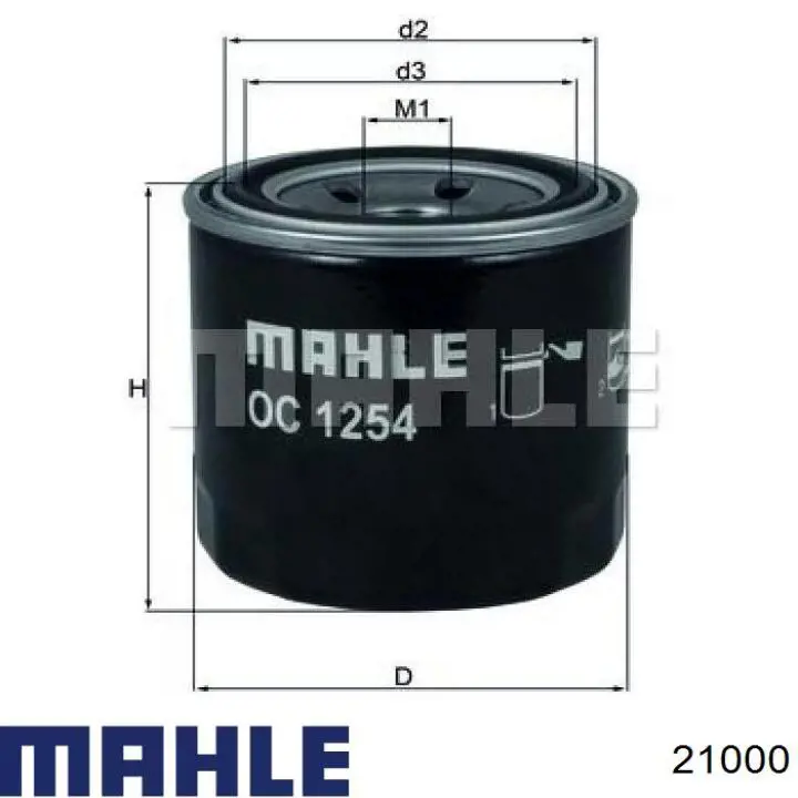 21000 Mahle Original aros de pistón para 1 cilindro, std