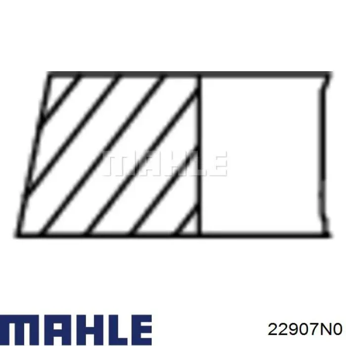 22907N0 Mahle Original aros de pistón para 1 cilindro, std