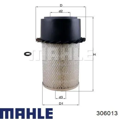 306013 Mahle Original pistón completo para 1 cilindro, cota de reparación + 0,50 mm