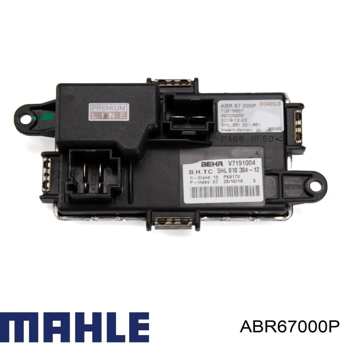 ABR67000P Mahle Original resitencia, ventilador habitáculo