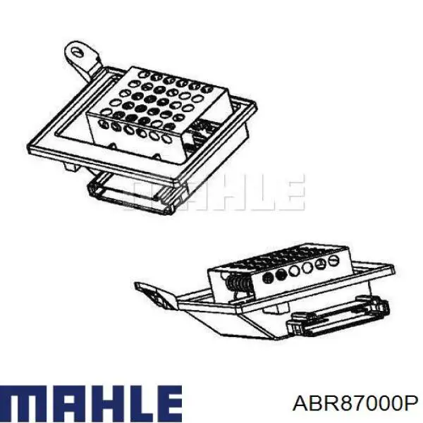 ABR 87 000P Mahle Original resitencia, ventilador habitáculo