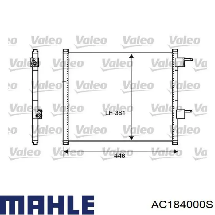 AC184000S Mahle Original condensador aire acondicionado