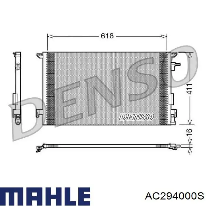 AC294000S Mahle Original condensador aire acondicionado