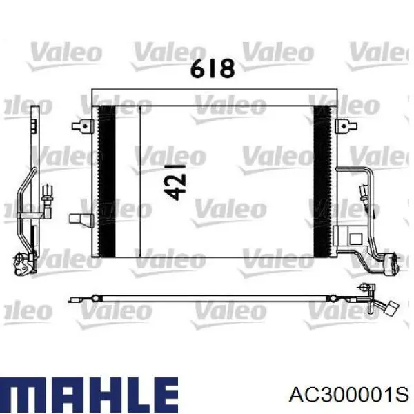 AC300001S Mahle Original condensador aire acondicionado