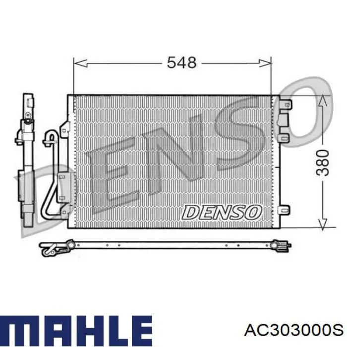 AC303000S Mahle Original condensador aire acondicionado