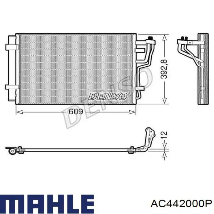 AC442000P Mahle Original condensador aire acondicionado