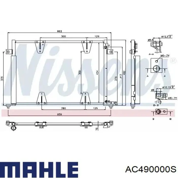 Aire acondicionado capacitor Mahle Original AC490000S precio, desde 95,47 EUR