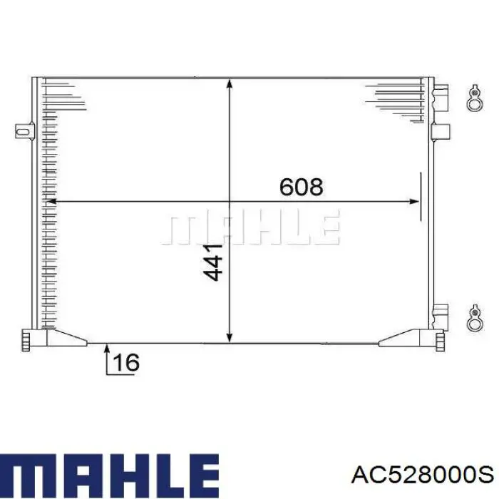 AC 528 000S Mahle Original condensador aire acondicionado