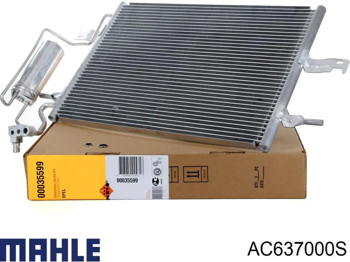 AC 637 000S Mahle Original condensador aire acondicionado
