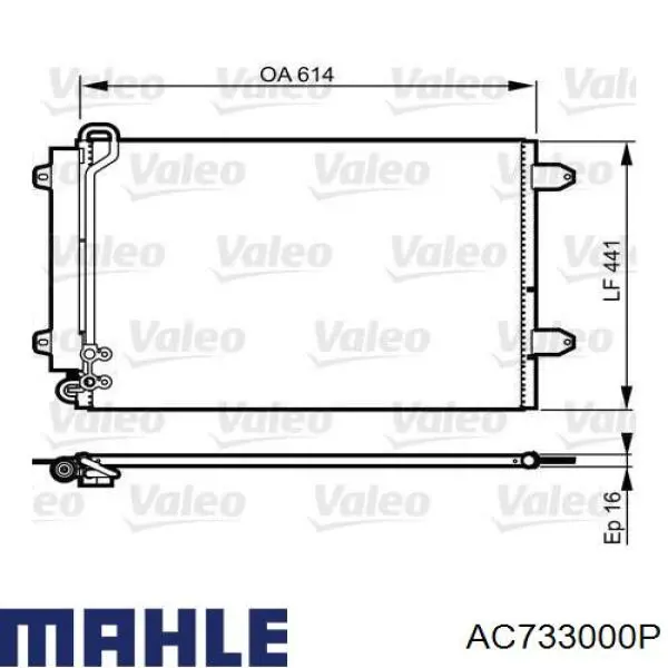 AC733000P Mahle Original condensador aire acondicionado