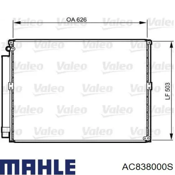AC838000S Mahle Original condensador aire acondicionado