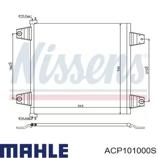 4054455 Mazda compresor de aire acondicionado