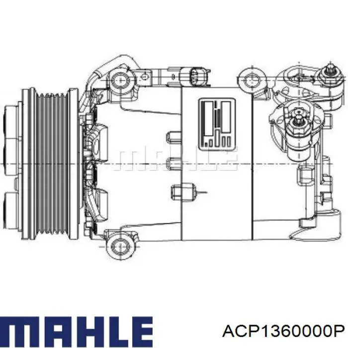 ACP1360000P Mahle Original compresor de aire acondicionado