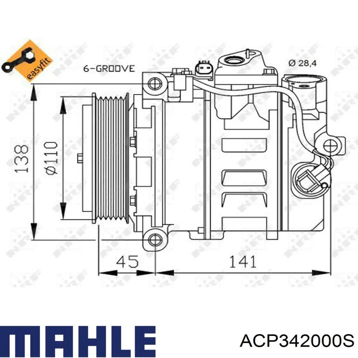 Compresor ac Mahle Original ACP342000S precio, desde 271,74 EUR