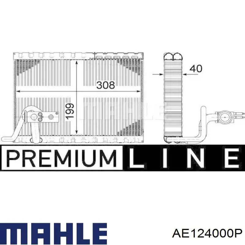 AE124000P Mahle Original evaporador, aire acondicionado