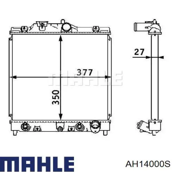 Radiador calefacción AH14000S Mahle Original
