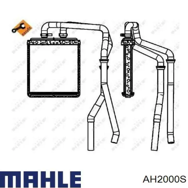 AH2000S Mahle Original radiador de calefacción